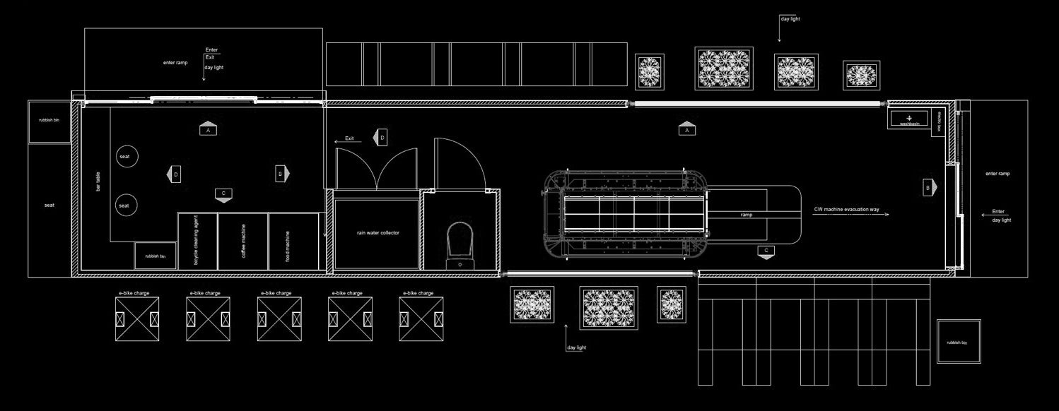 OASIS 40 cleaning area floor plan